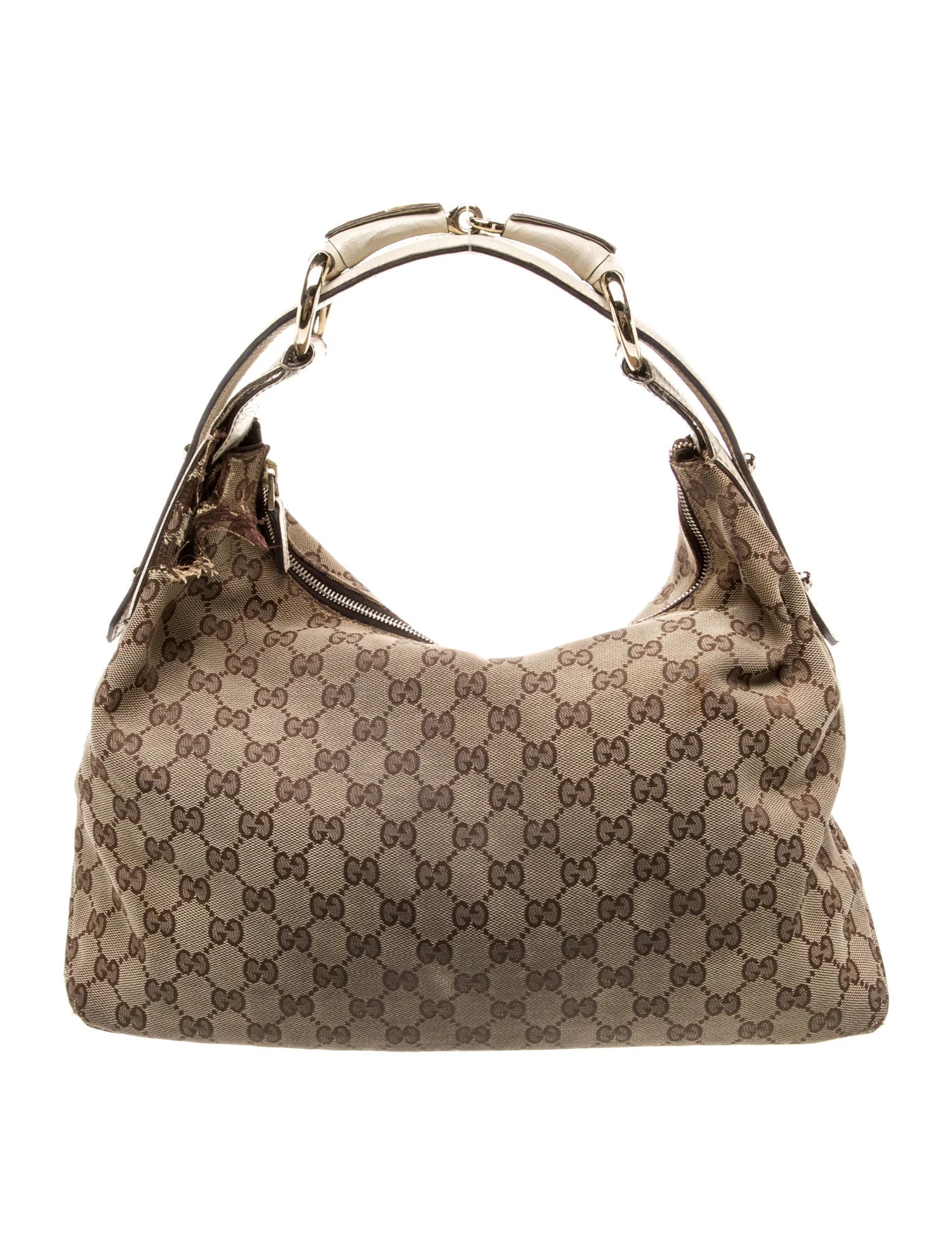 GG Canvas Horsebit Chain Medium | The RealReal