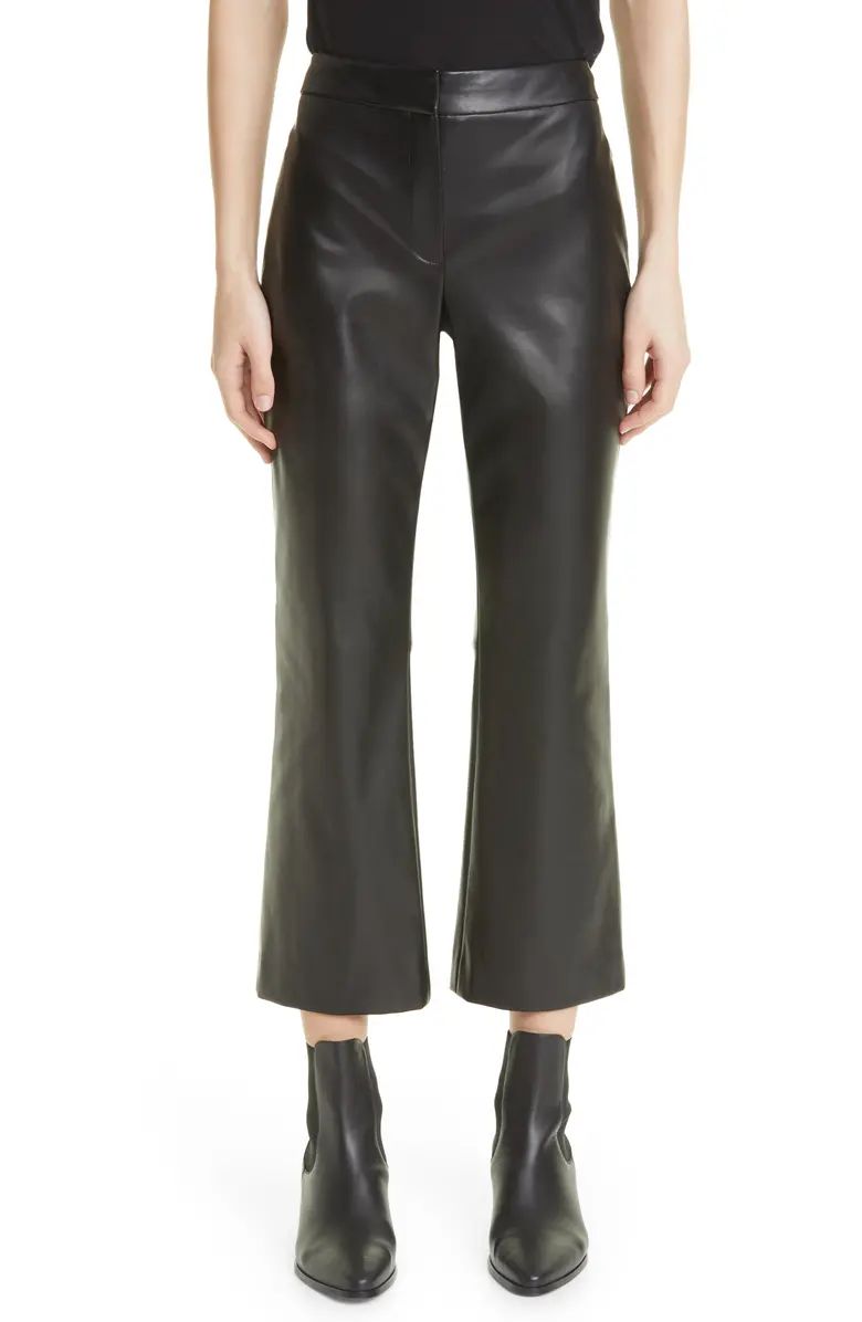 Bedford Faux Leather Kick Flare Pants | Nordstrom