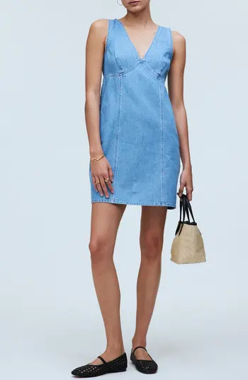 Madewell Sleeveless Denim Minidress | Nordstrom | Nordstrom