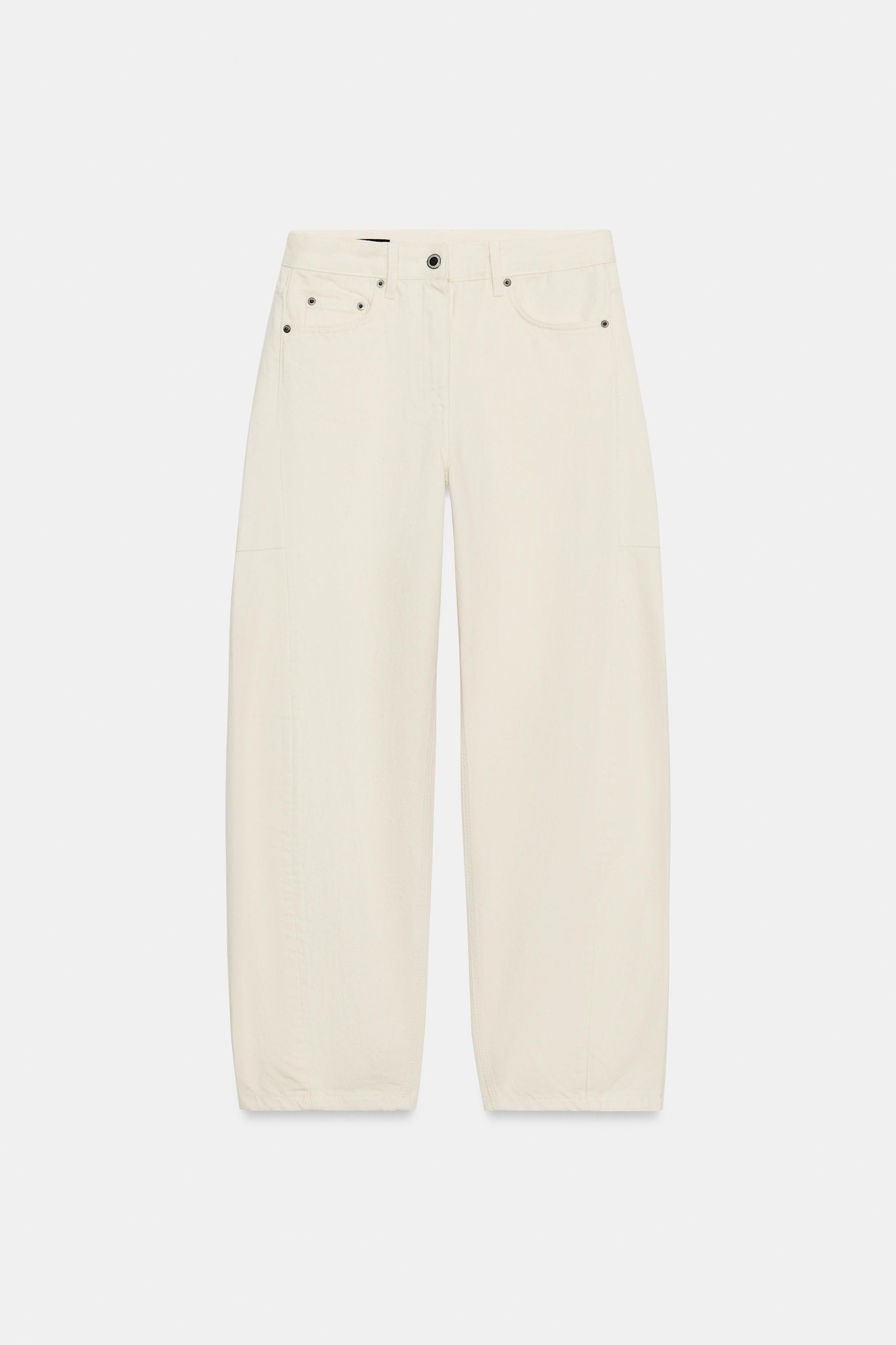 ZW COLLECTION MID-RISE ANKLE BALLOON JEANS | Zara US