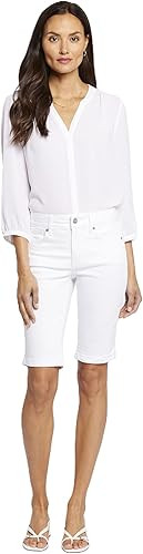 NYDJ Women's Briella Roll Cuff Jean Long Slimming Denim Shorts | Amazon (US)