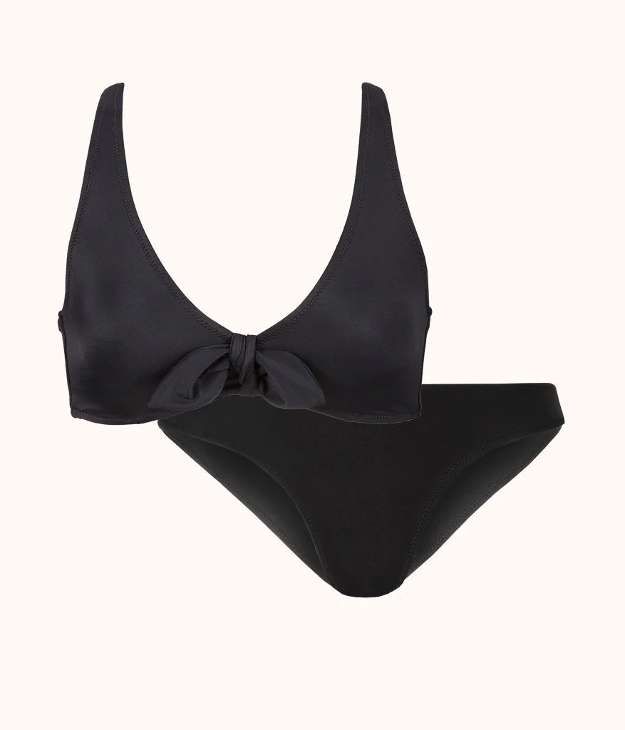 The Plunge Bralette & Bikini Swim Bundle: Jet Black | LIVELY