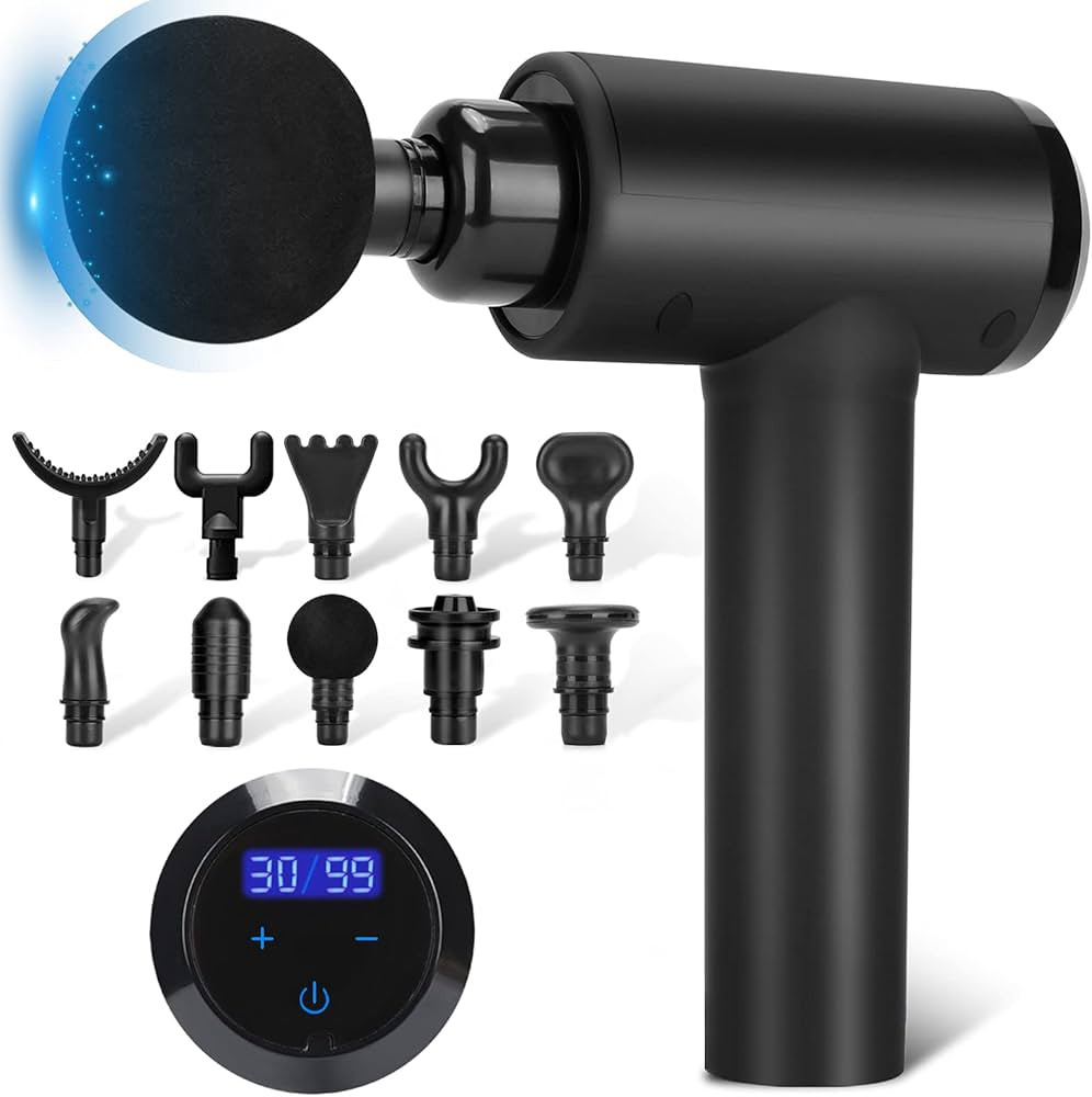 Massage Gun Deep Tissue, Muscle Percussion Back Neck Head Handheld Hammer Massager for Athletes, ... | Amazon (US)