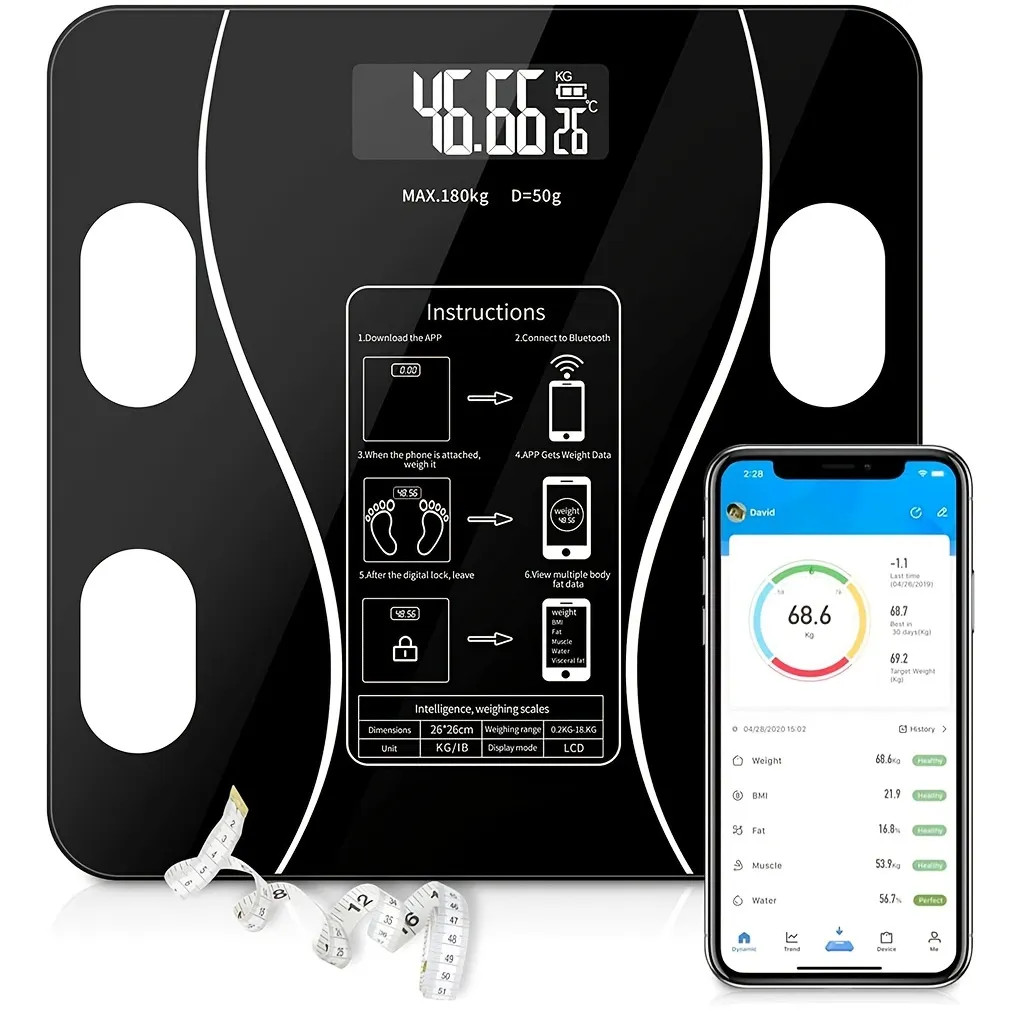 Weight Scale Intelligent Digital LED Weight Scale With Fat Measure Body Weighing Scale Smart Phon... | Temu Affiliate Program