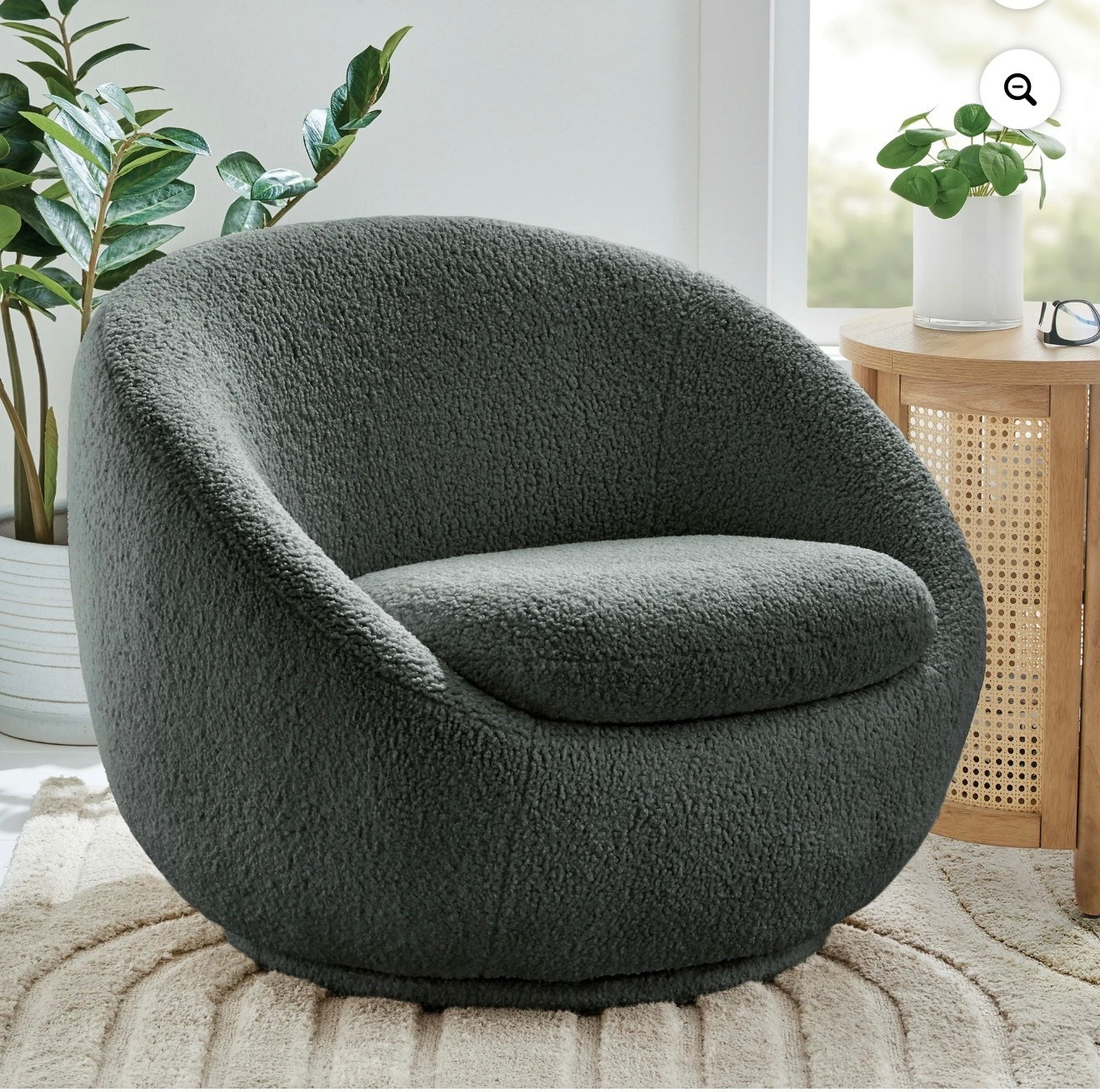 $81.50 off! 
Better Homes & Gardens Mira Swivel Accent Chair, Gray Shearling

Create your dream seating area with the Better Homes & Gardens Mira Swivel Chair in Grey. This modern accent chair combines striking style with durability, making it perfect for a living room, office, or cozy reading nook. Upholstered in soft, nubby dark gray faux shearling, it features a smooth 360-degree swivel base that delivers versatile functionality and effortless movement. Designed with quality construction in mind, this small accent chair is ready to use right out of the box—no assembly required. Its sleek, contemporary design adds a pop of color and sophistication to any décor, while its durable build ensures lasting comfort and support. Upgrade your home with this chic, stylish swivel accent chair that truly stands out.



#LTKHome #LTKSaleAlert #LTKselfcare