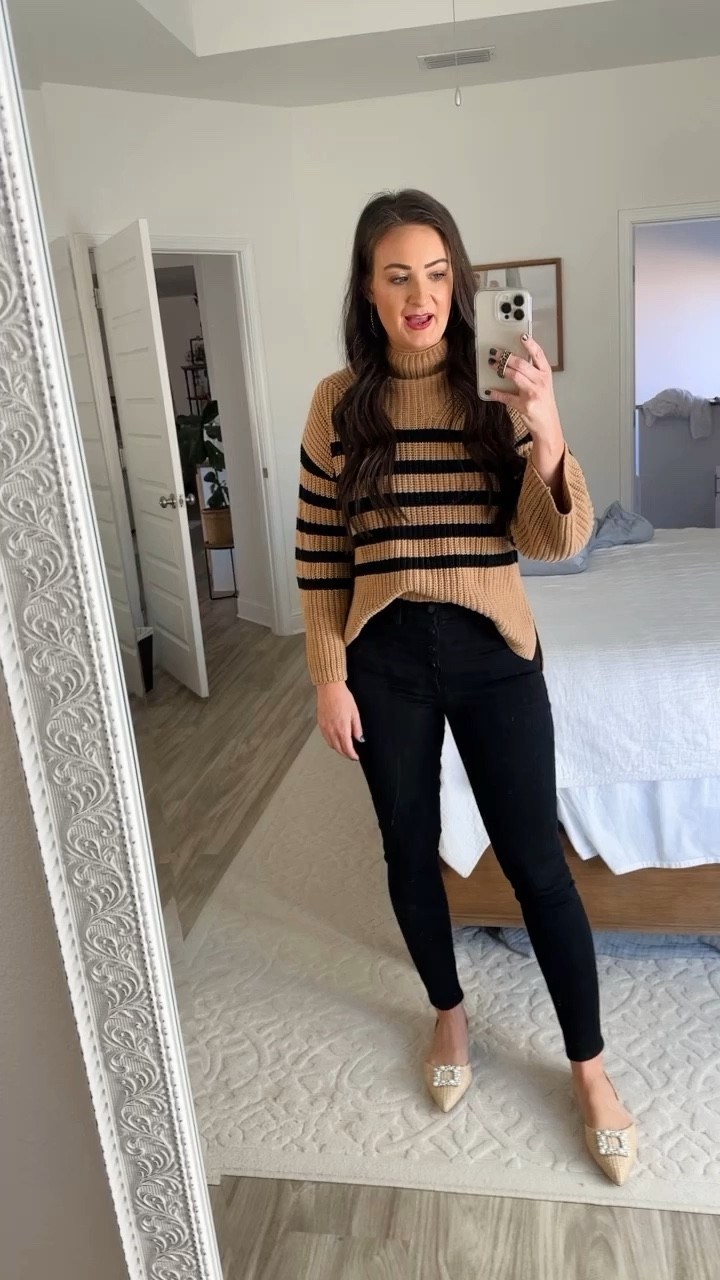 LOVING this old navy sweater that is HALF off right now! Perfect with jeans or leggings, flats or booties! I'm wearing a small!

#LTKVideo #LTKsalealert #LTKCyberWeek