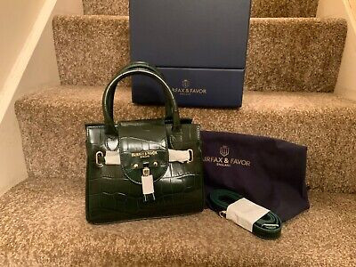 Fairfax & Favor emerald green croc mini Windsor Limited Edition BNIB  | eBay | eBay UK