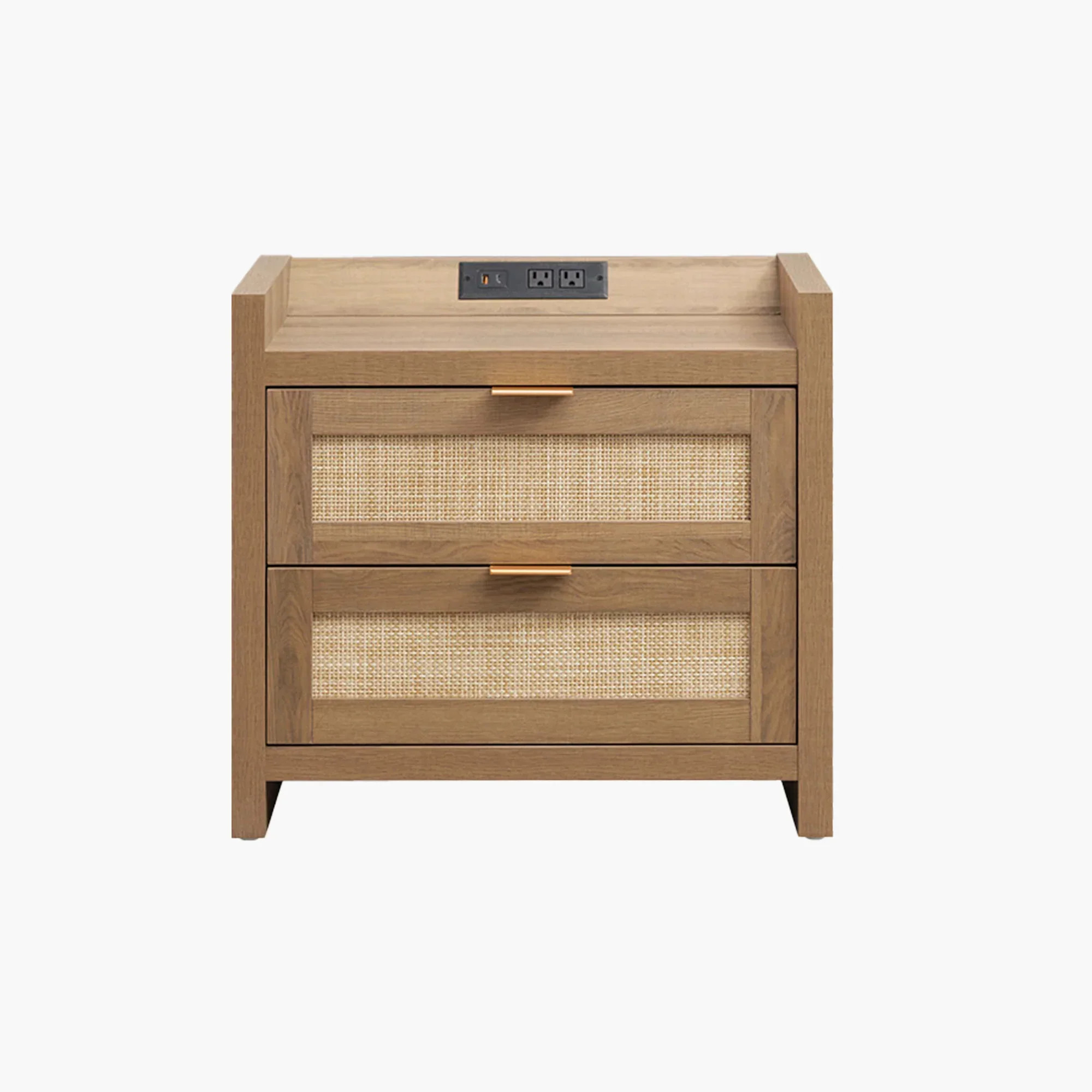 Savanna Nightstand with Charging Station | SICOTAS