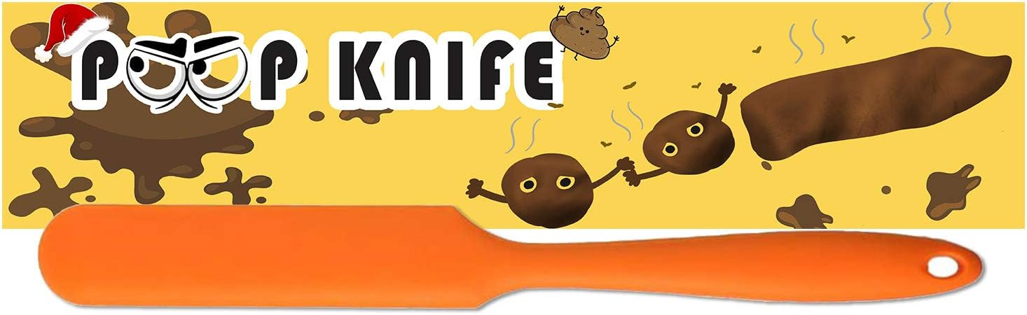 Poop Divider Knife Silicone Spatula Prank Funny Gag Gifts for Christmas, White Elephant Gift Exch... | Amazon (US)