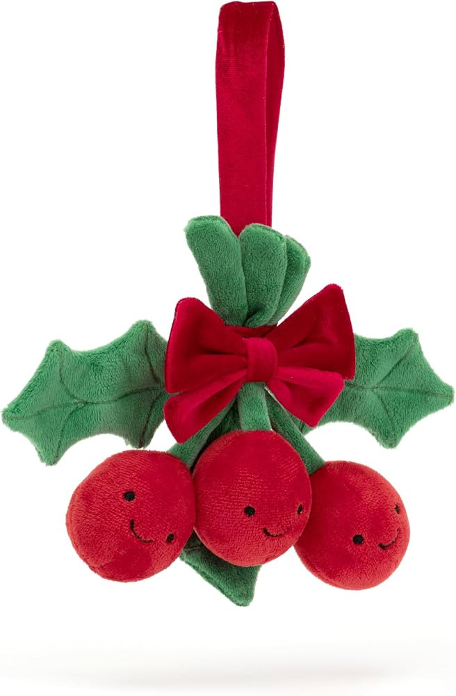 Jellycat Amuseables Holly Stuffed Toy, 7.5 inches | Christmas Decorations Plush Décor | Amazon (US)