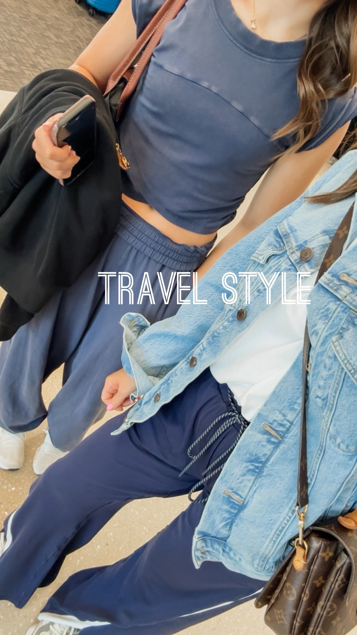 Drew’s set. XS fp movement 
Track pants, XS regular. 
XS bubble tee 
XS denim jacket 

#LTKKids #LTKTravel #LTKmomlife