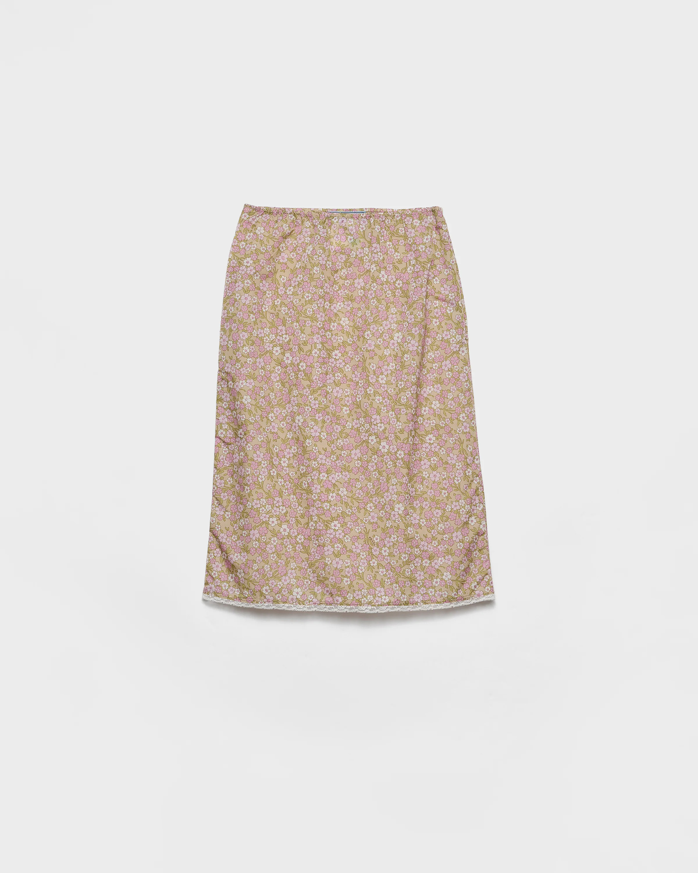 Floral print Re-Nylon midi-skirt | Prada US