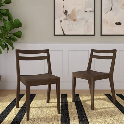 Now Furniture Dining Chairs Set of 2, Solid Wood Modern Kitchen Chair | Target