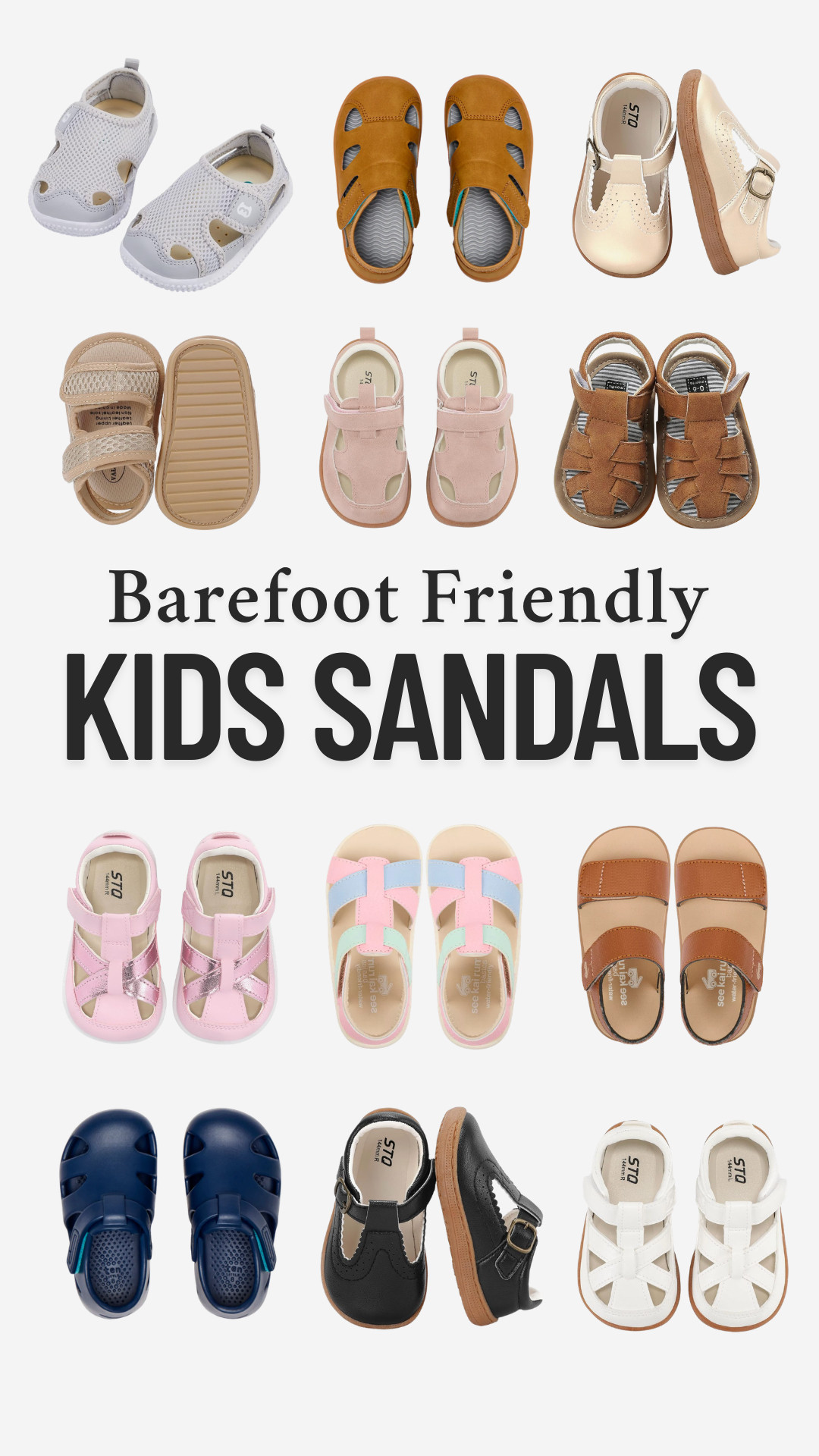 Barefoot-friendly summer sandal options for babies, toddlers, and kids! 

 #LTKSeasonal #LTKActive #LTKKids