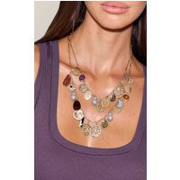 Gold Pendant Charm Necklace | PrettyLittleThing US