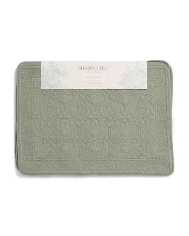 Set Of 4 Antique Floral Placemats | TJ Maxx