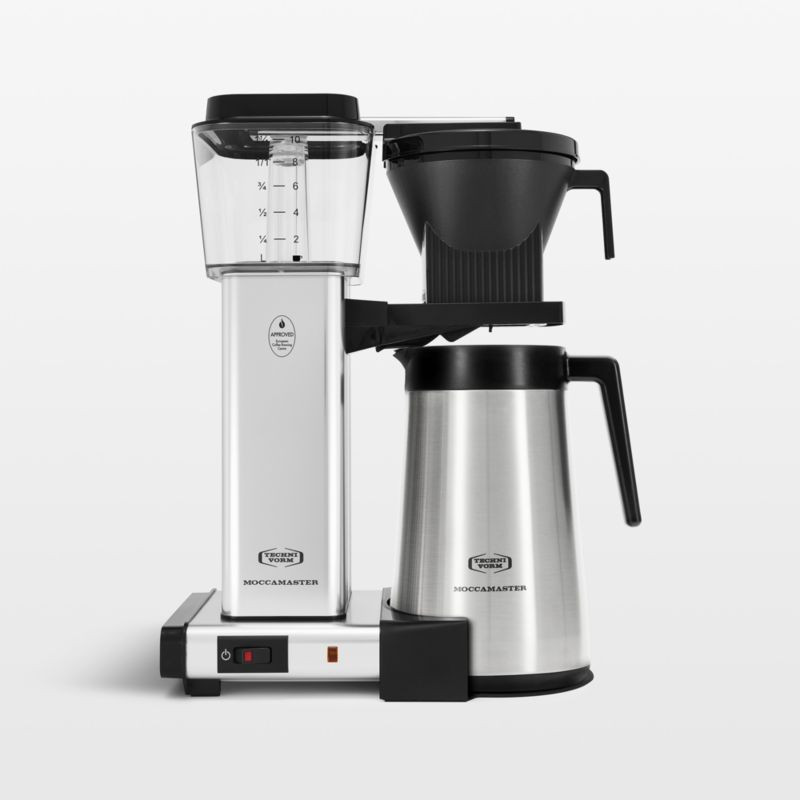 Moccamaster KBGT Thermal Brewer 10-Cup Polished Silver Coffee Maker + Reviews | Crate & Barrel | Crate & Barrel