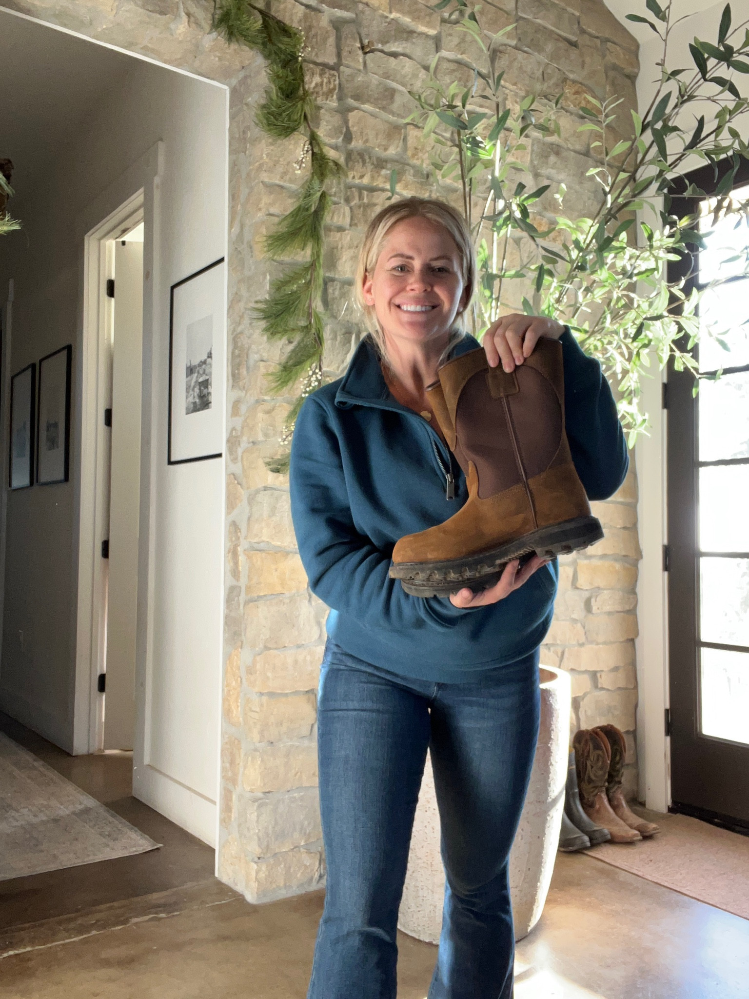 Farm work wear!! Can you believe these high wasted jeans are under $30?  

#LTKSeasonal #LTKworkwear #LTKGiftGuide