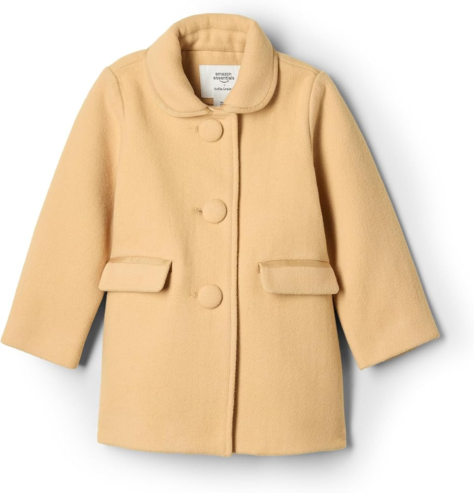Amazon Essentials x Sofia Grainge Toddlers and Baby Girls' Wool Blend Dress Coat | Amazon (US)