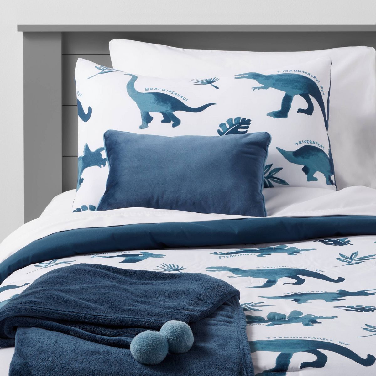 Dinosaur Value Multi-Piece Kids' Bedding Set Watercolor Blue - Pillowfort™ | Target