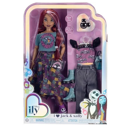 Disney Ily 4EVER I Love Jack & Sally 12 inch Fashion Forward Doll with 2 Gorgeous Fashion Outfits | Walmart (US)