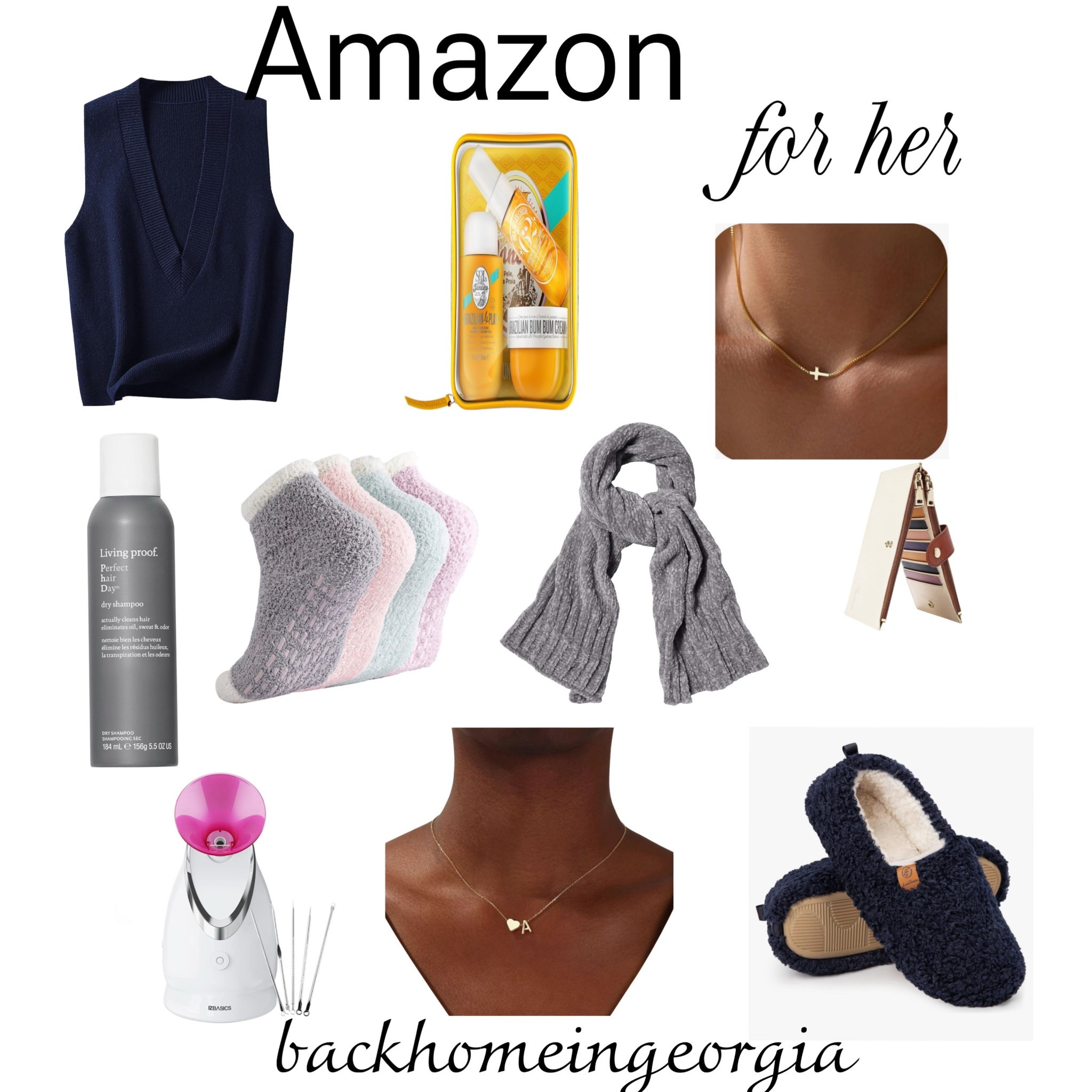 For her. 
Stocking stuffers. Necklace. Scarfs. Beauty  

#LTKGiftGuide #LTKBeauty #LTKFindsUnder50