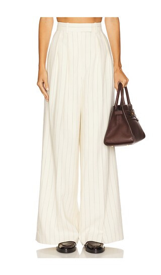 ANINE BING Lou Trouser in Cream. - size 0 | Revolve Clothing (Global)