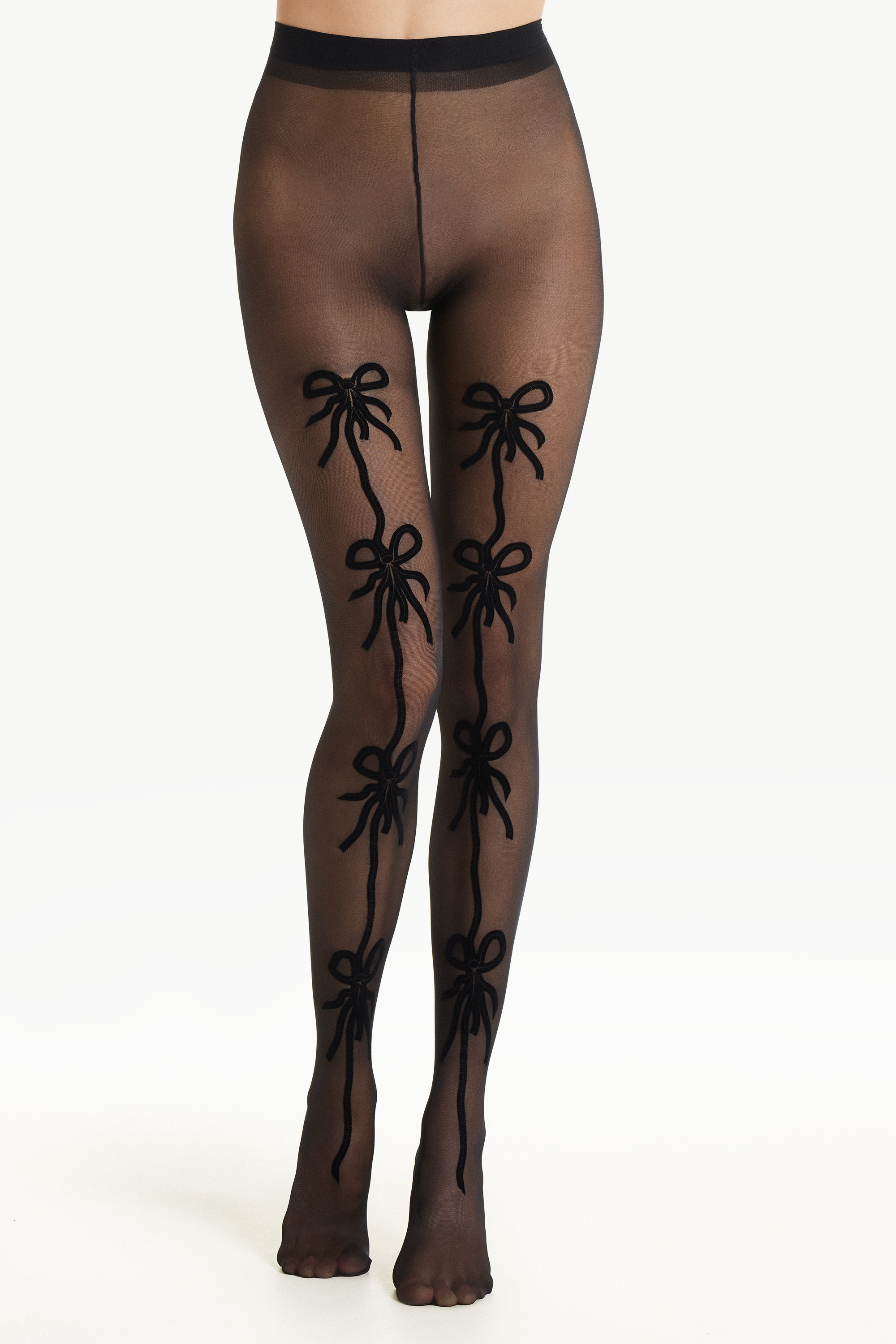 30 Denier Flocked Patterned Tights - Tezenis | Tezenis ES