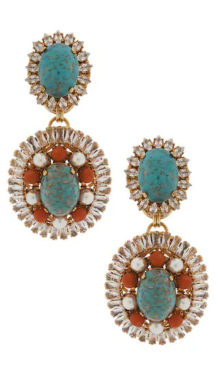 Oval Disc Chandelier Earrings | Revolve Clothing (Global)