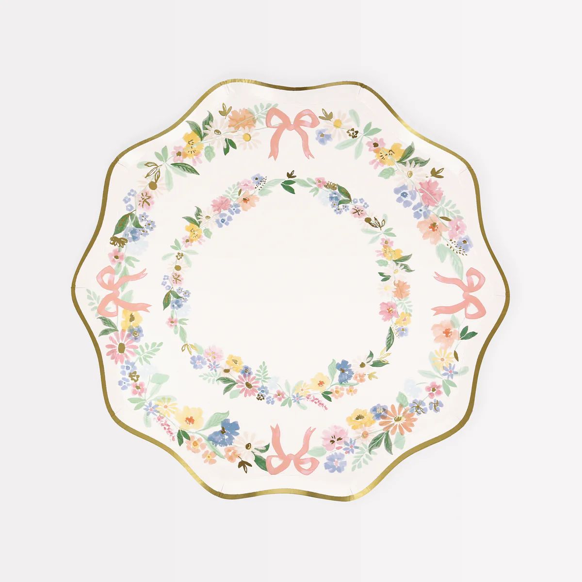 Elegant Floral Side Plates (x 8) | Meri Meri