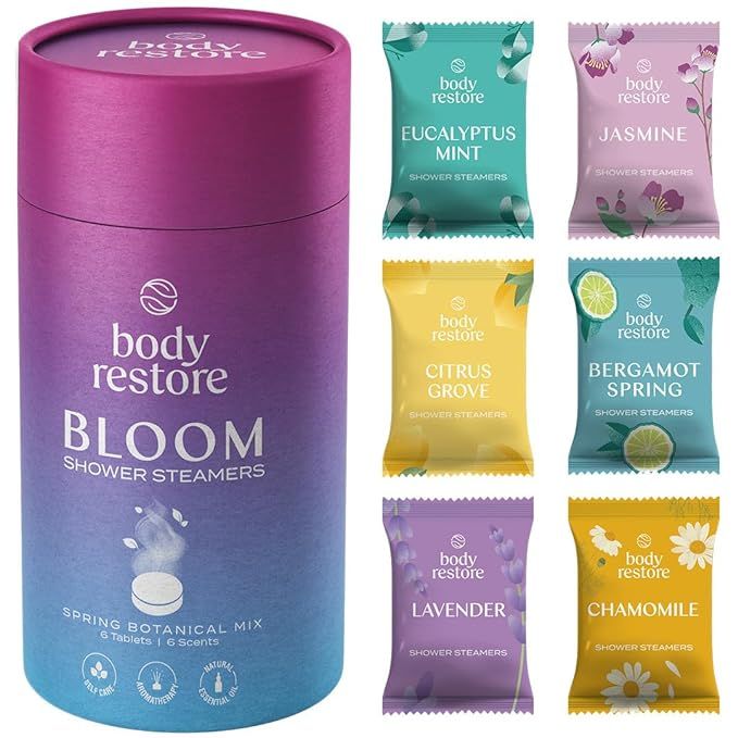 Body Restore Shower Steamers Aromatherapy 6 Packs - Valentines Day Gifts, Relaxation Birthday Gif... | Amazon (US)