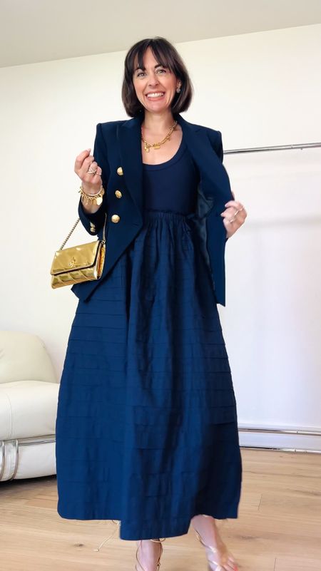 My new navy uniform includes this blazer and a blue dress!
