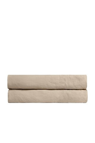 Parachute Linen Fitted Sheet in Tan | FWRD 