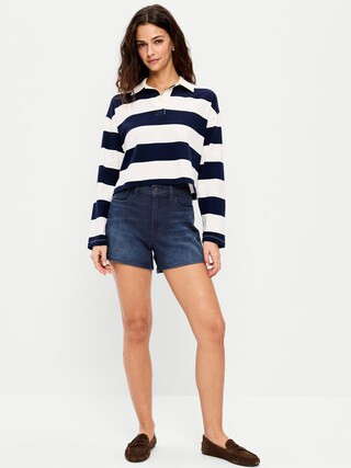 High-Waisted Wow Jean Shorts -- 4-inch inseam | Old Navy (US)