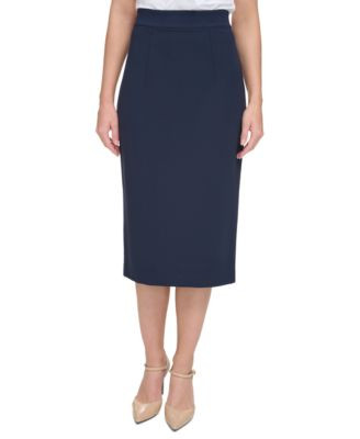 Women's Ponte Pencil Midi Skirt | Macy's