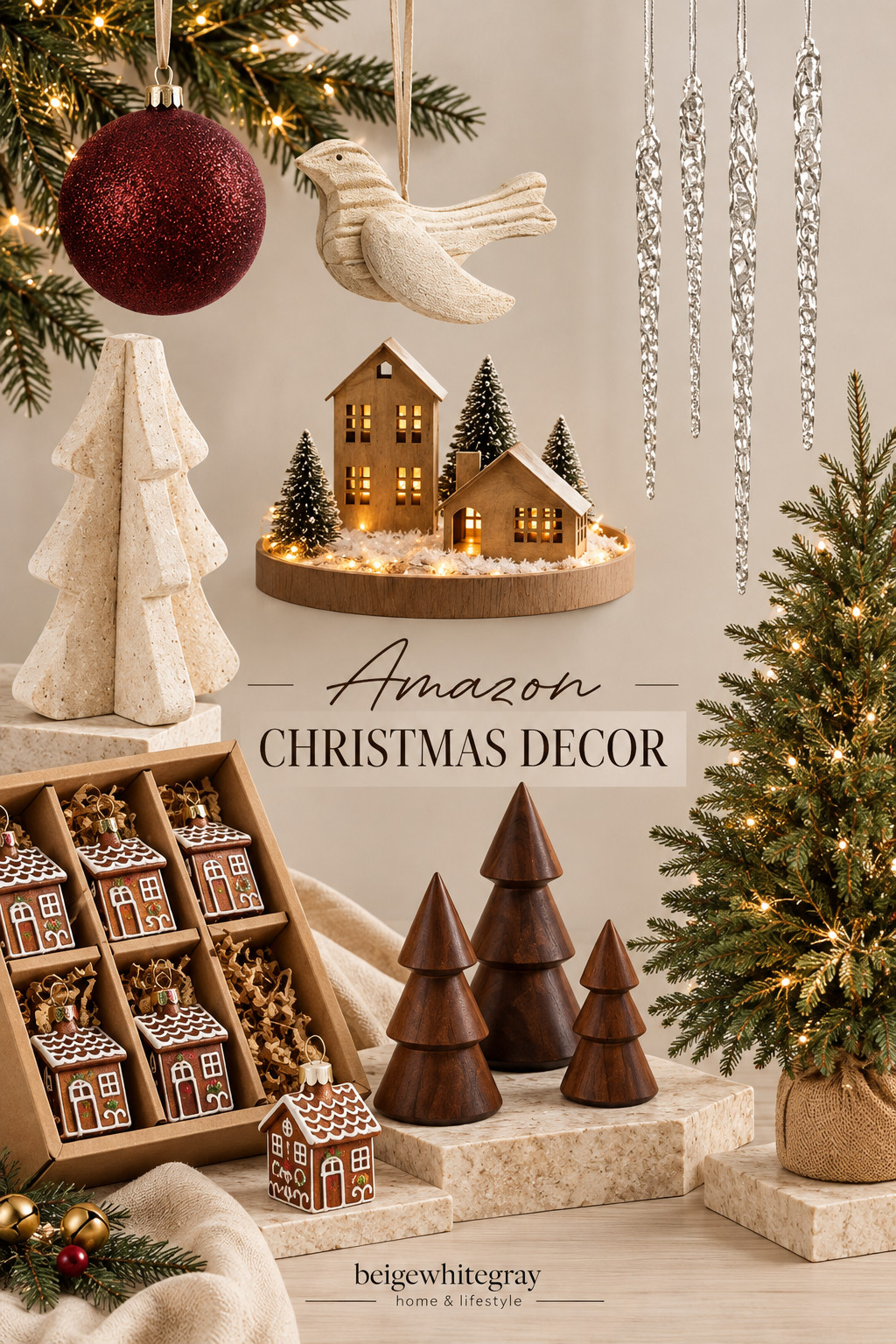 Get into the holiday spirit with these festive decor finds! Perfect for your Christmas tree and home decor. Happy Holidays!