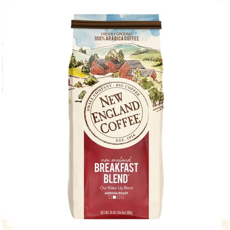 New England Coffee Breakfast Blend Ground Coffee, 24 Oz, Bag - Walmart.com | Walmart (US)