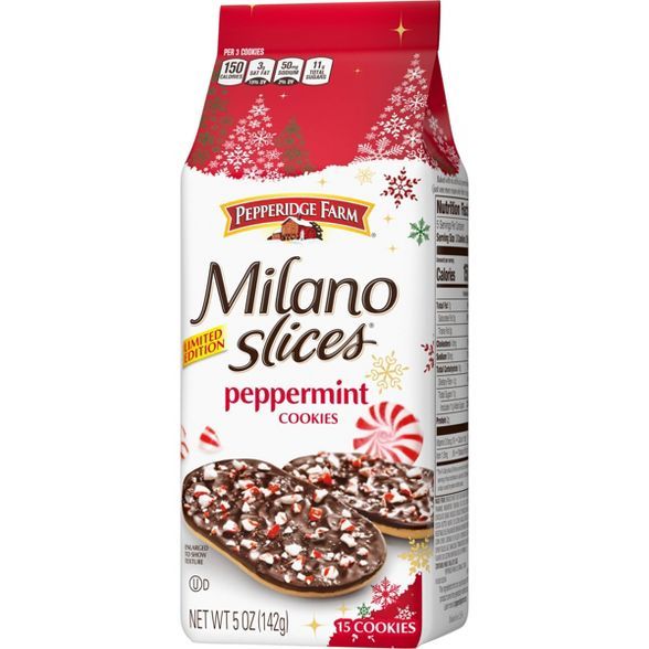 Milano Slices Peppermint Cookies - 5oz - Pepperidge Farm | Target