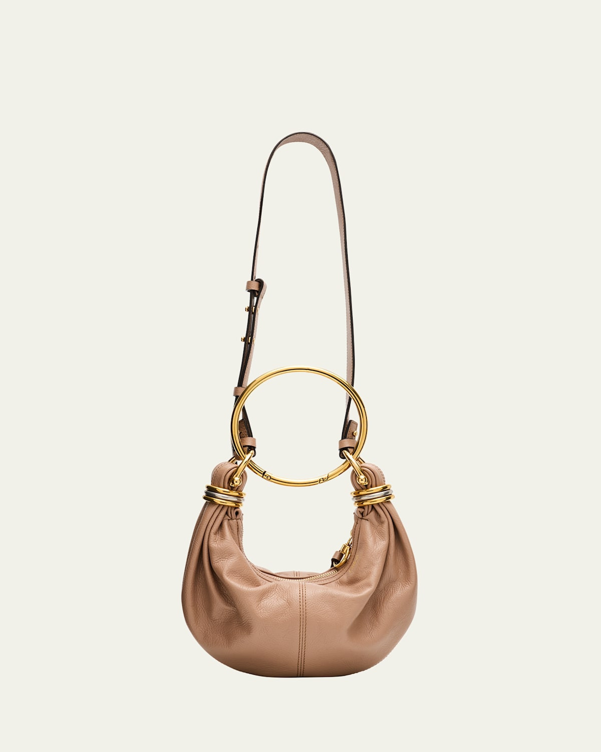 Mini Bracelet Grained Leather Shoulder Bag | Bergdorf Goodman