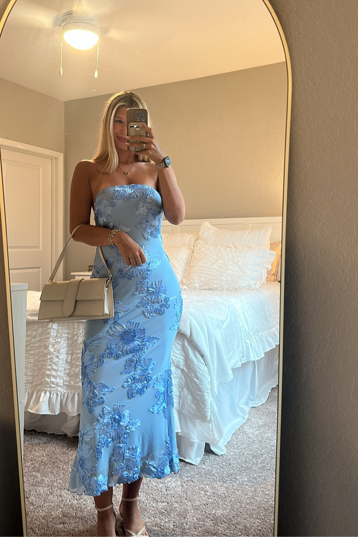 Affordable wedding guest dress that comes in many different colors! Beautiful floral details and fits like a glove! 

#LTKootd #LTKSeasonal #LTKWedding