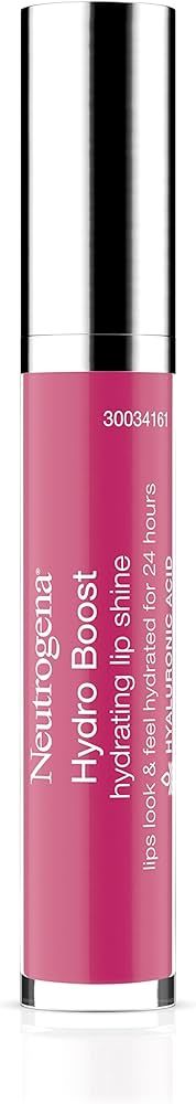 Neutrogena Hydro Boost Hydrating Lip Shine, Vibrant Raspberry 60, 0.10 Ounce | Amazon (US)