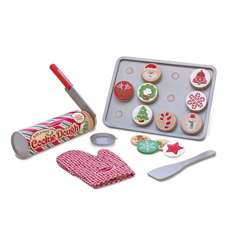 Melissa & Doug Slice and Bake Wooden Christmas Cookie Play Food Set | Walmart (US)