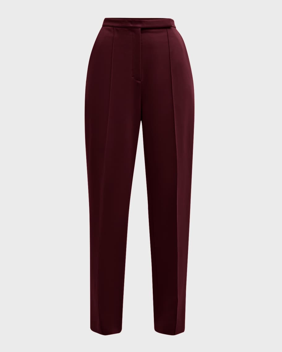 DOROTHEE SCHUMACHER Emotional Essence Pintuck Straight-Leg Pants | Neiman Marcus