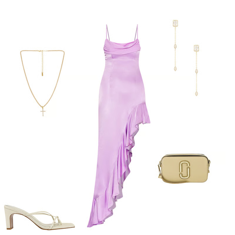 x REVOLVE Emerson Midi Dress in Lilac | Revolve Clothing (Global)