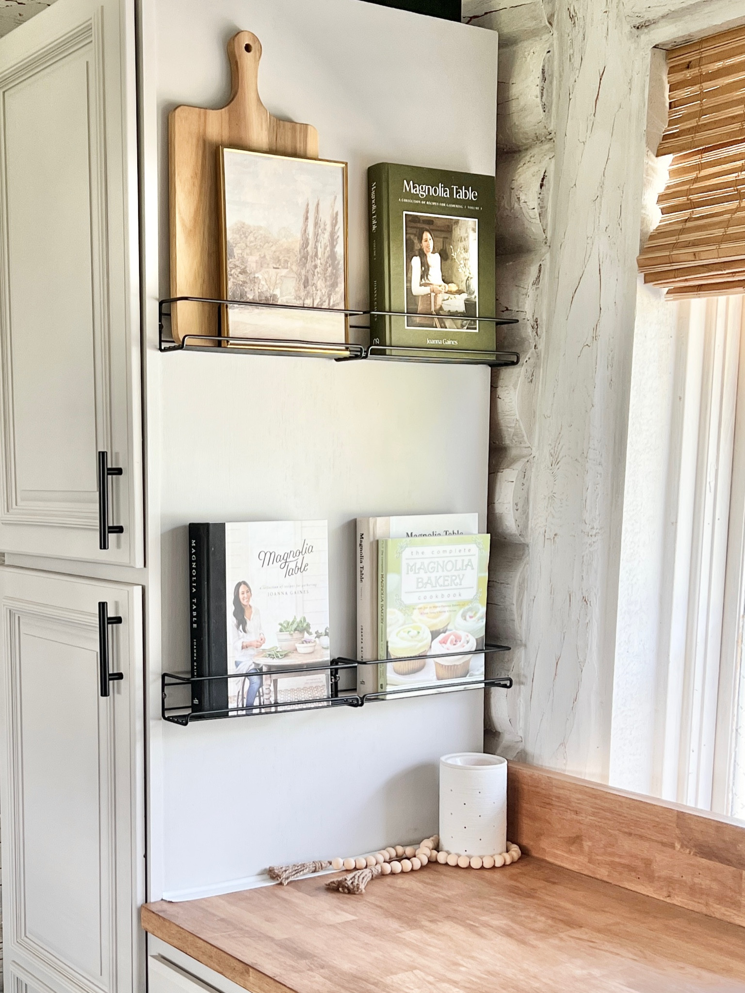 Spice racks that I bought to use as cookbook shelves! 

Kitchen Spice Magnolia cookbook Joanna Gaines Chip and Jo Target Reading List Cookbook Kitchen organization kitchen storage bookcase bookshelf book storage 

#LTKhome #LTKFind #LTKunder50