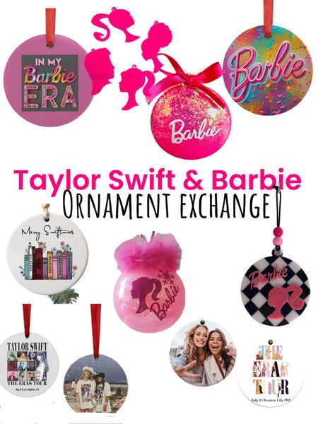 Taylor Swift and Barbie ornaments #barbie #taylorswift 

#LTKSeasonal #LTKGiftGuide #LTKHoliday