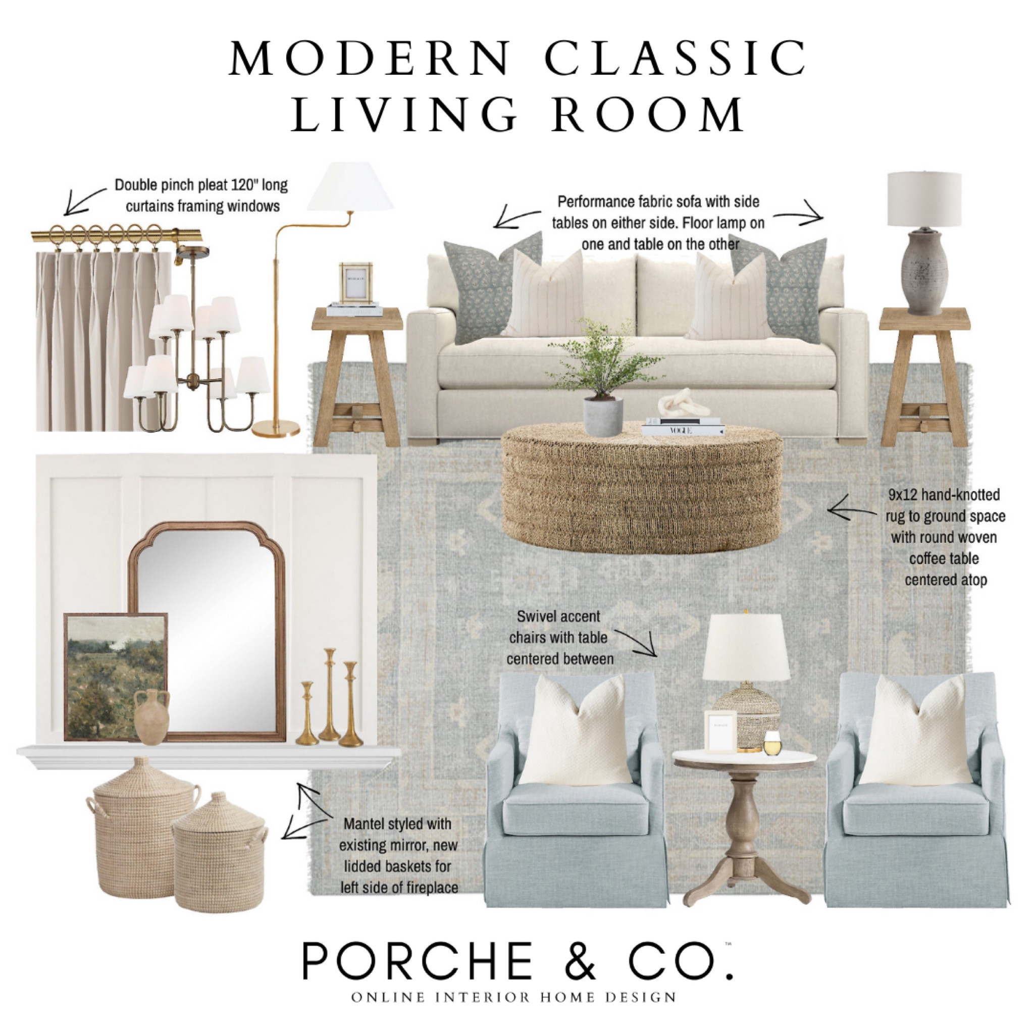 Living room designs, client design features, transitional living room, modern classic living room, sitting room, family room, den, sunroom #designinspo #virtualinteriordesign #edesign #moodboard

#LTKhome #LTKSeasonal #LTKstyletip