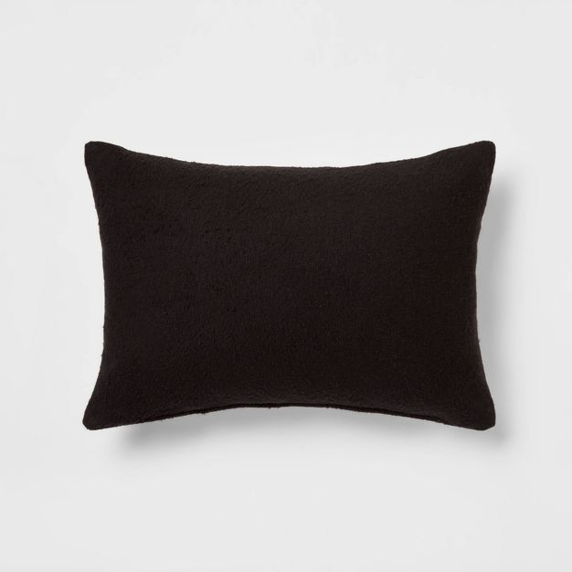 Oblong Boucle Color Blocked Decorative Throw Pillow - Threshold™ | Target