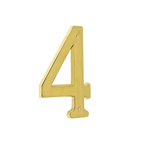Bebarley 3 Inch Premium Bright Solid Brass Door House Numbers and Street Address Plaques Numbers for Residence and Mailbox Signs. | Amazon (US)