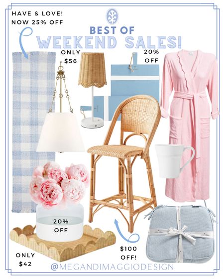 Best of weekend sale finds kitchen favorites edition! I have so many of these and am thrilled that they’re now on sale!!

Like our gingham runner and these rattan bistro counter stools!! 😍 Plus found our dip dye vase and charcuterie boards on sale for 20% off!! And these chair pads are new and a great price!! More linked 🤍

#LTKfindsunder50 #LTKsalealert #LTKhome